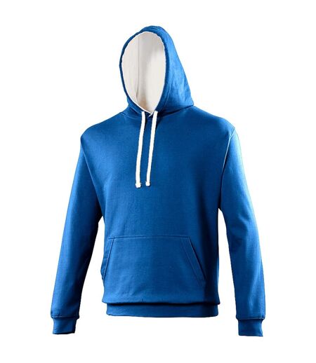 Sweatshirt varsity homme bleu roi/ blanc Awdis