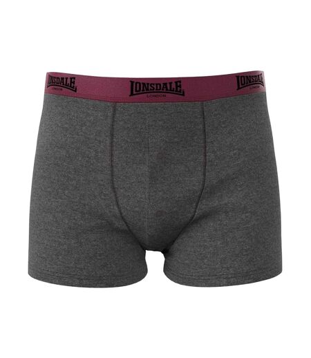 Boxers Homme Rouge Pastel Anthracite Lonsdale