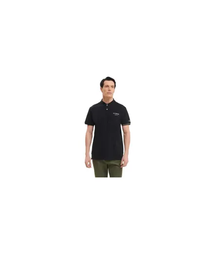 Mens Cotton Blend Polo Shirt Classic Black Ice Iceberg