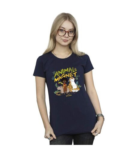 Disney - T-shirt ENCANTO ANIMAL MAGNET - Femme (Bleu marine) - UTBI19515
