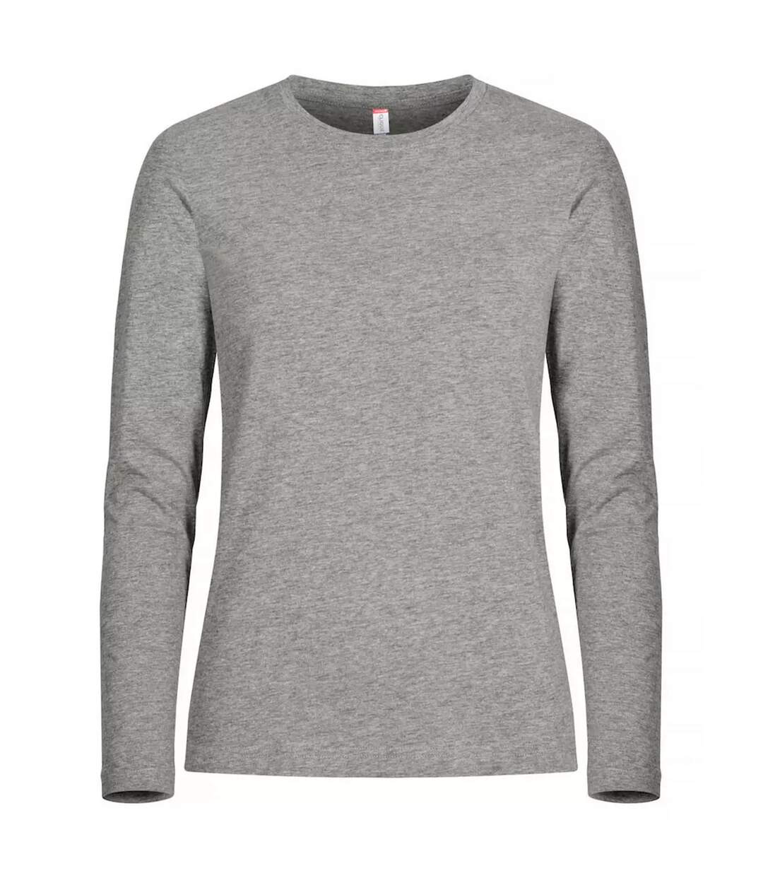 T-shirt basic homme gris chiné Clique-1