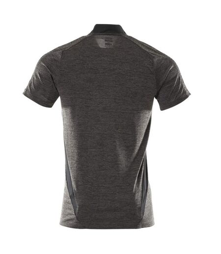 Mens Accelerate Polo Shirt Dark Anthracite Black Mascot