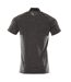 Mens Accelerate Polo Shirt Dark Anthracite Black Mascot-2