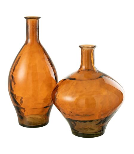 Vase Design en Verre Cherry 60cm Marron