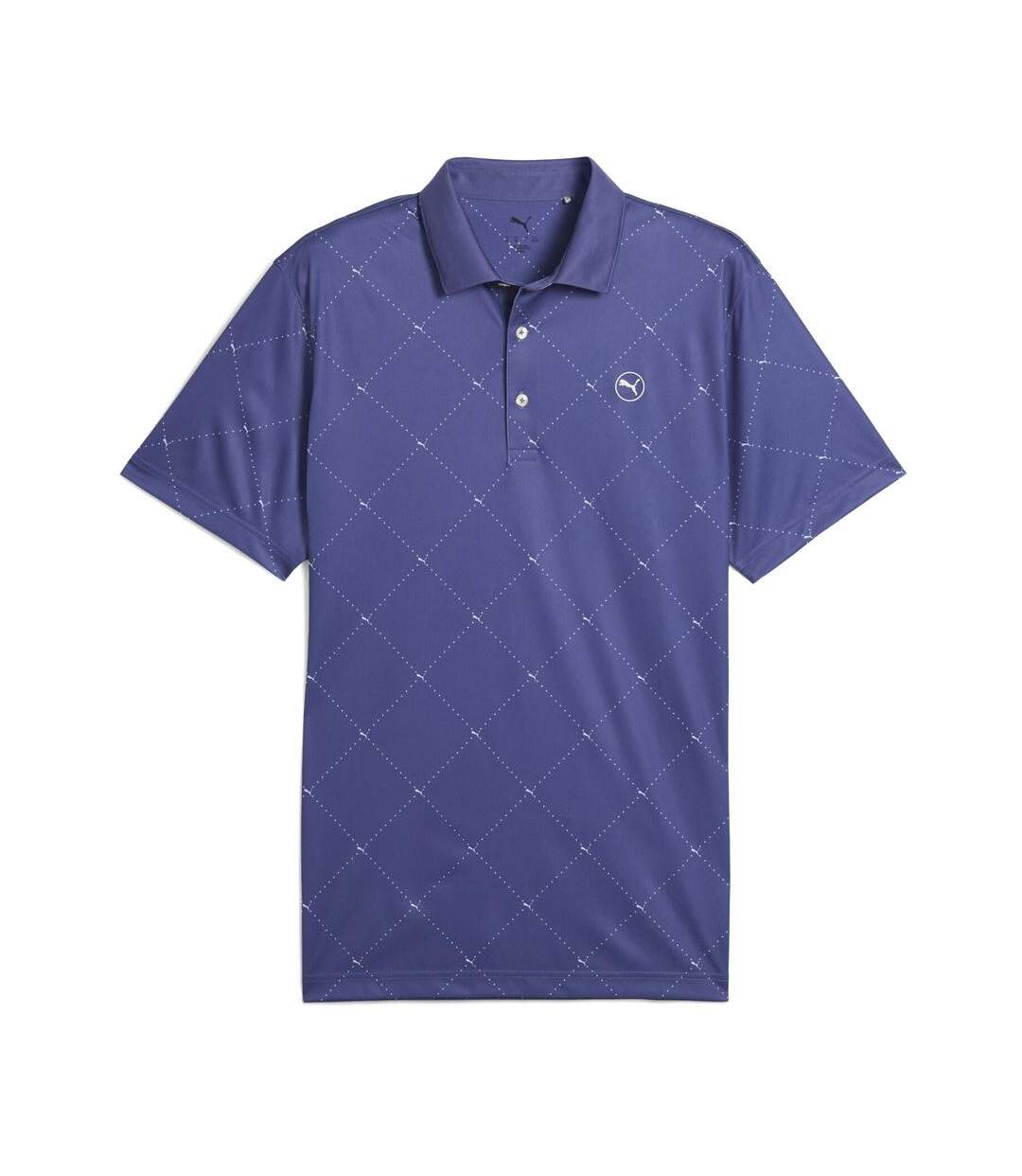Polo bleu homme puma pure 2.0 argyle-1