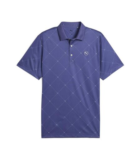 Polo bleu homme puma pure 2.0 argyle