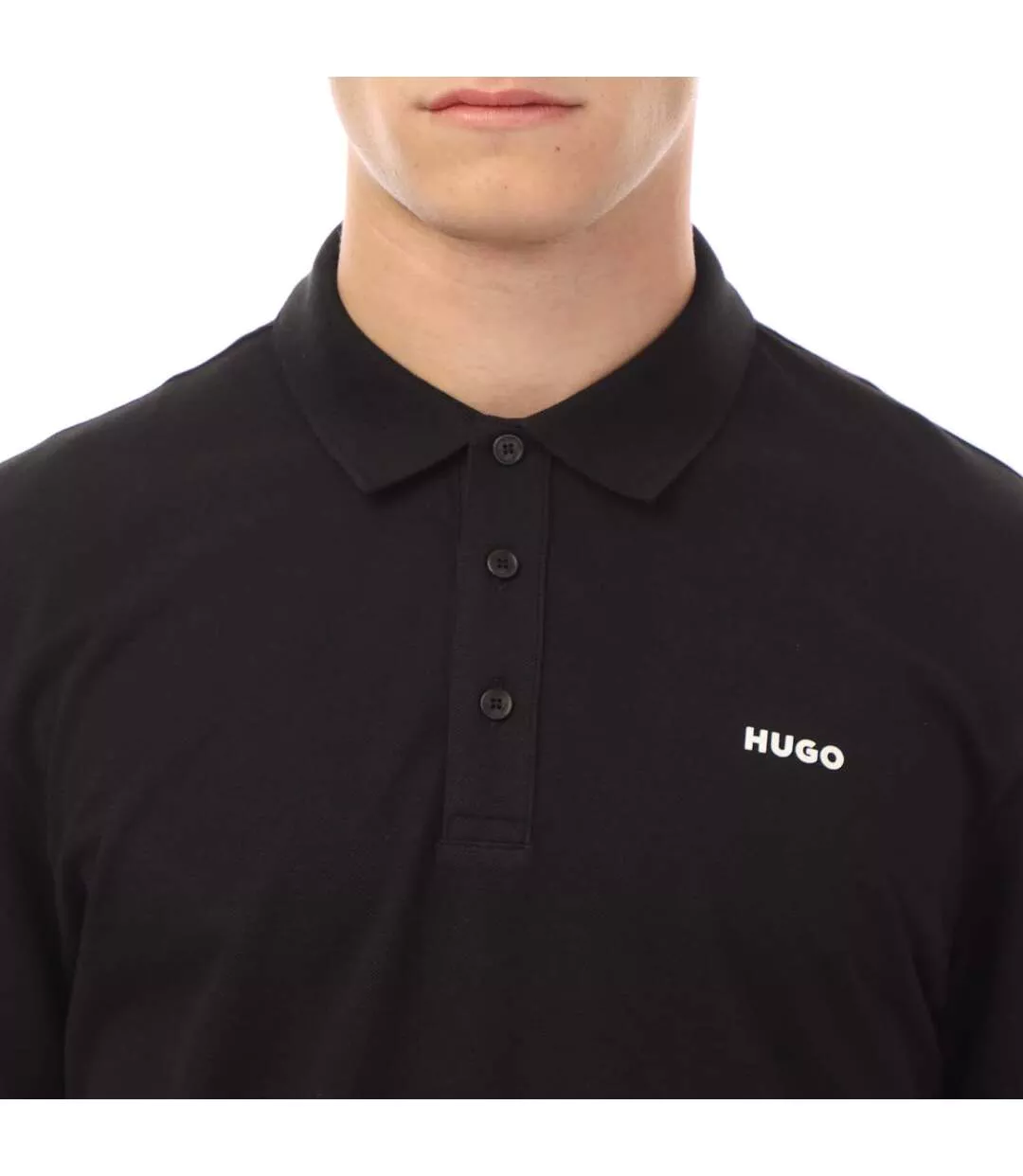 Mens Donos222 Polo Shirt Black Hugo-4