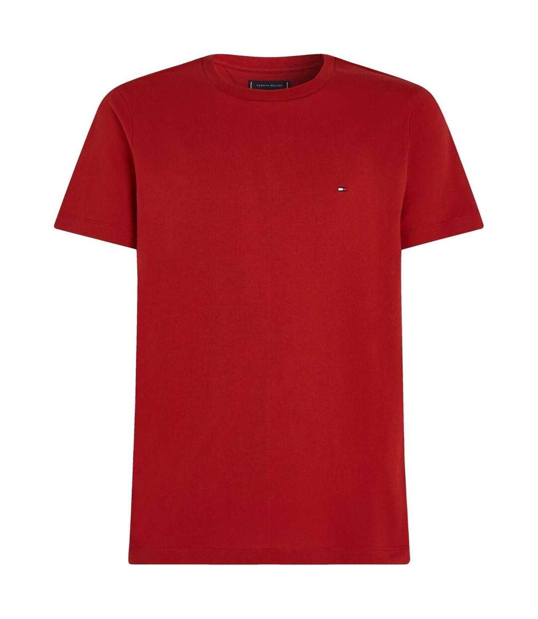 T-shirt Motif/style Logo Brodé Homme Rouge Foncé Tommy Hilfiger-2
