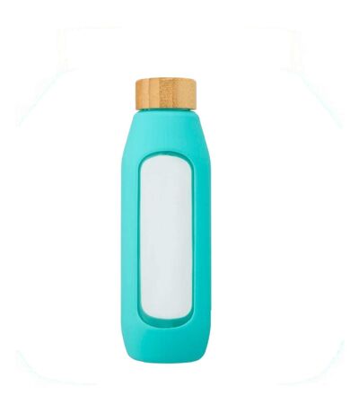 Glass 600ml water bottle one size tide green Avenue