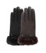 Isotoner Gants femme tactiles en cuir d'agneau pleine fleur - doublés chaud-3