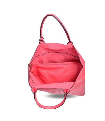 Sac shopping femme - Sac caba synthétique couleur fushia