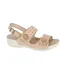Sandales Motif/style Entrelacé Femme Beige Boulevard-1