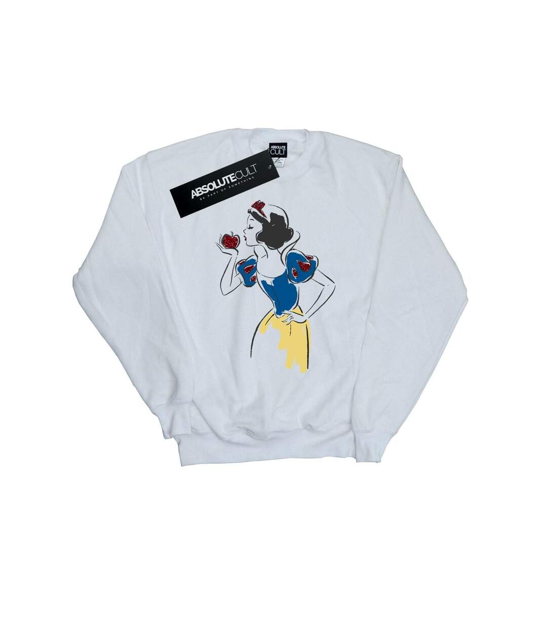 Disney Princess - Sweat SNOW WHITE APPLE GLITTER - Femme (Blanc) - UTBI32770-1