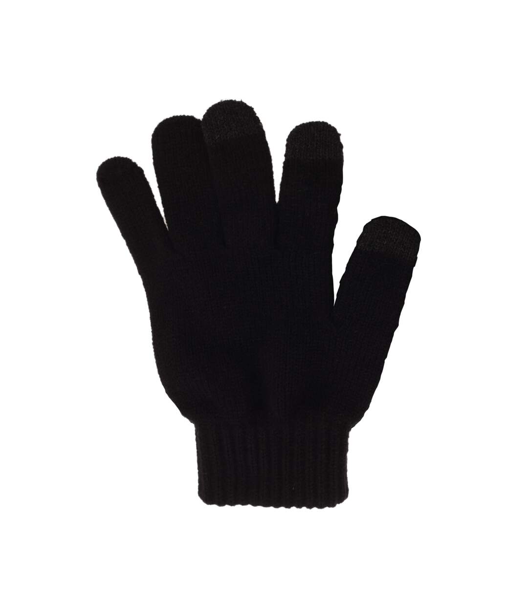 Gants compatibles smartphones, appareils à écran tactile adulte unisexe noir Beechfield