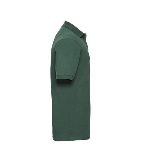 Polo À Manches Courtes Hommes Vert Foncé Russell
