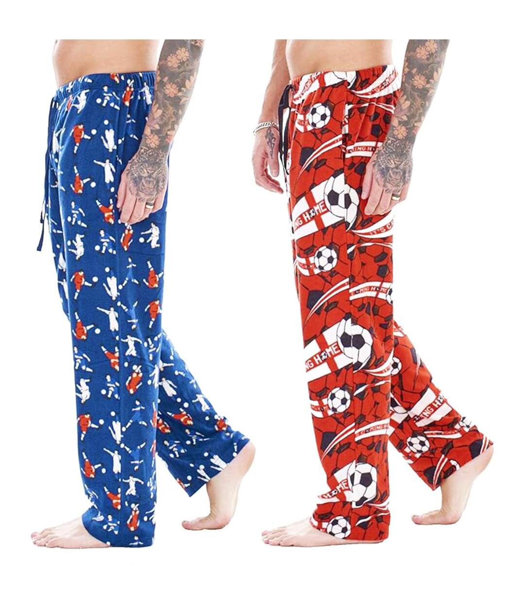 Pack Of 2  Mens It´s Coming Home Lounge Pants  Multicoloured England Football-3