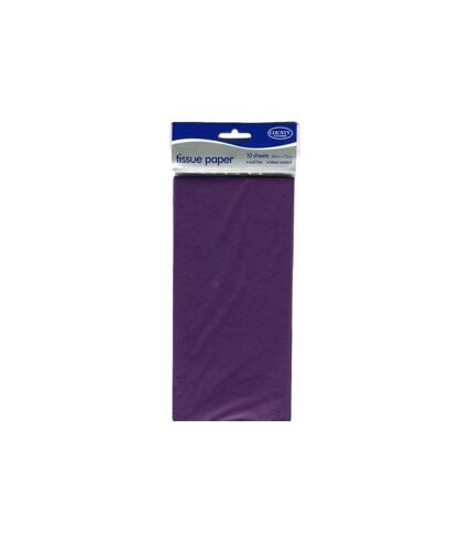 County Stationery Plain Tissue Paper (Pack of 10) (Purple) (One Size) - UTSG31913