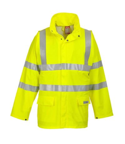 Portwest Mens Hi-Vis Sealtex Flame Hi-Vis Reflective Jacket (Yellow) - UTPW834
