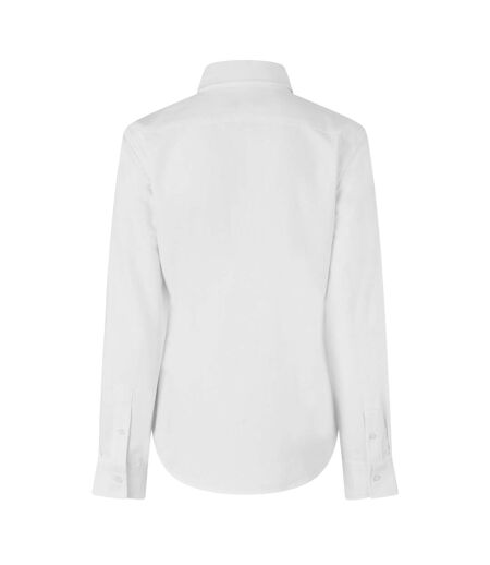 Womens/ladies Classic Twill Long-sleeved Shirt Bright White Jack Wills