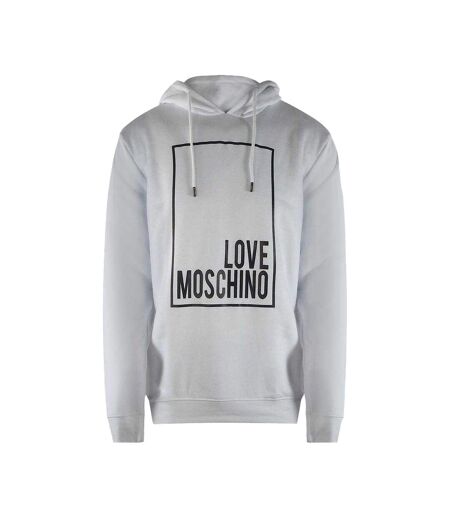 Sweat À Capuche Motif/style Logo Rectangulaire Femme Blanc Love Moschino