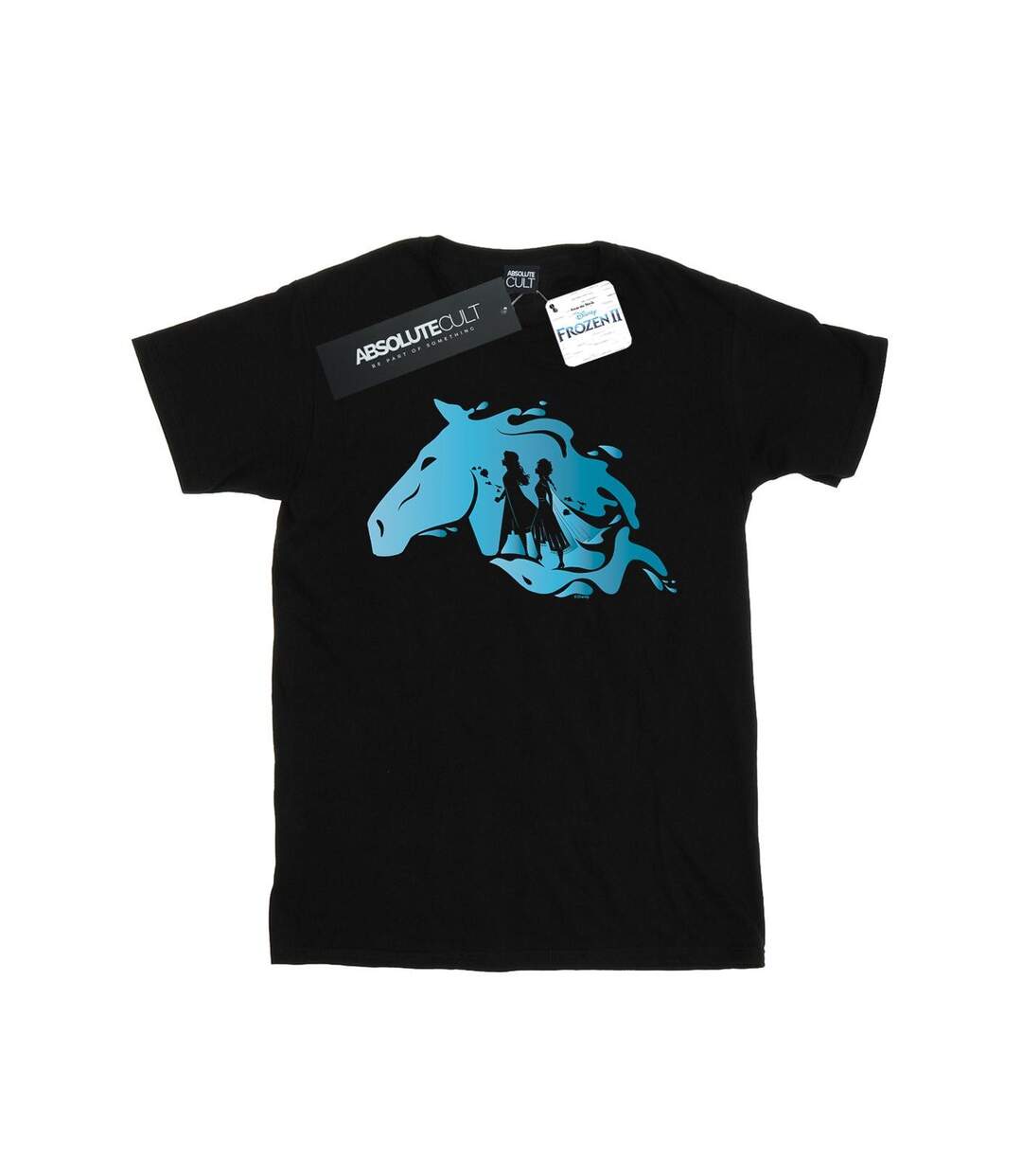 Disney - T-shirt FROZEN NOKK SILHOUETTE - Femme (Noir) - UTBI24533-1