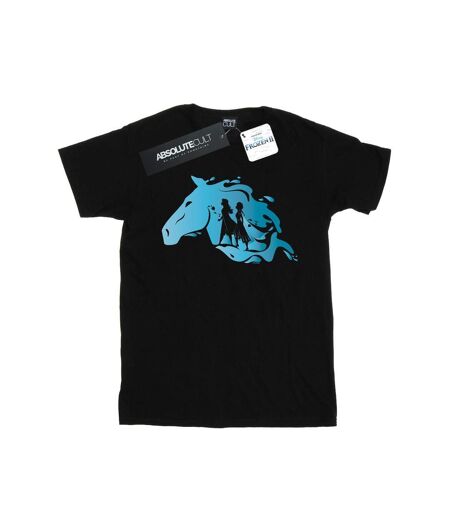 Disney - T-shirt FROZEN NOKK SILHOUETTE - Femme (Noir) - UTBI24533