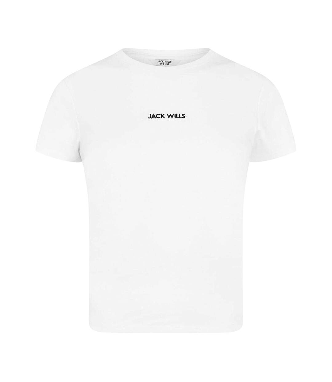 Womens/ladies Cotton T-shirt White Jack Wills-2