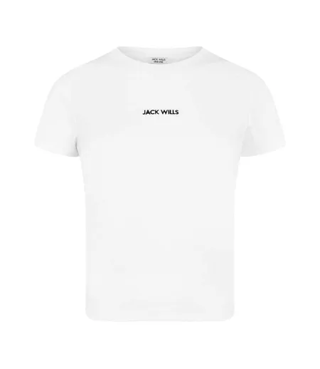 Womens/ladies Cotton T-shirt White Jack Wills