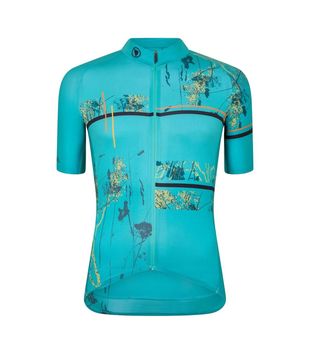 Mens  Fs260 Abstract Cycling Jersey Blue Endura-2