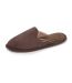 Isotoner Chaussons Mules homme velours, semelle ergonomique, mousse à mémoire forme, design confortable-1