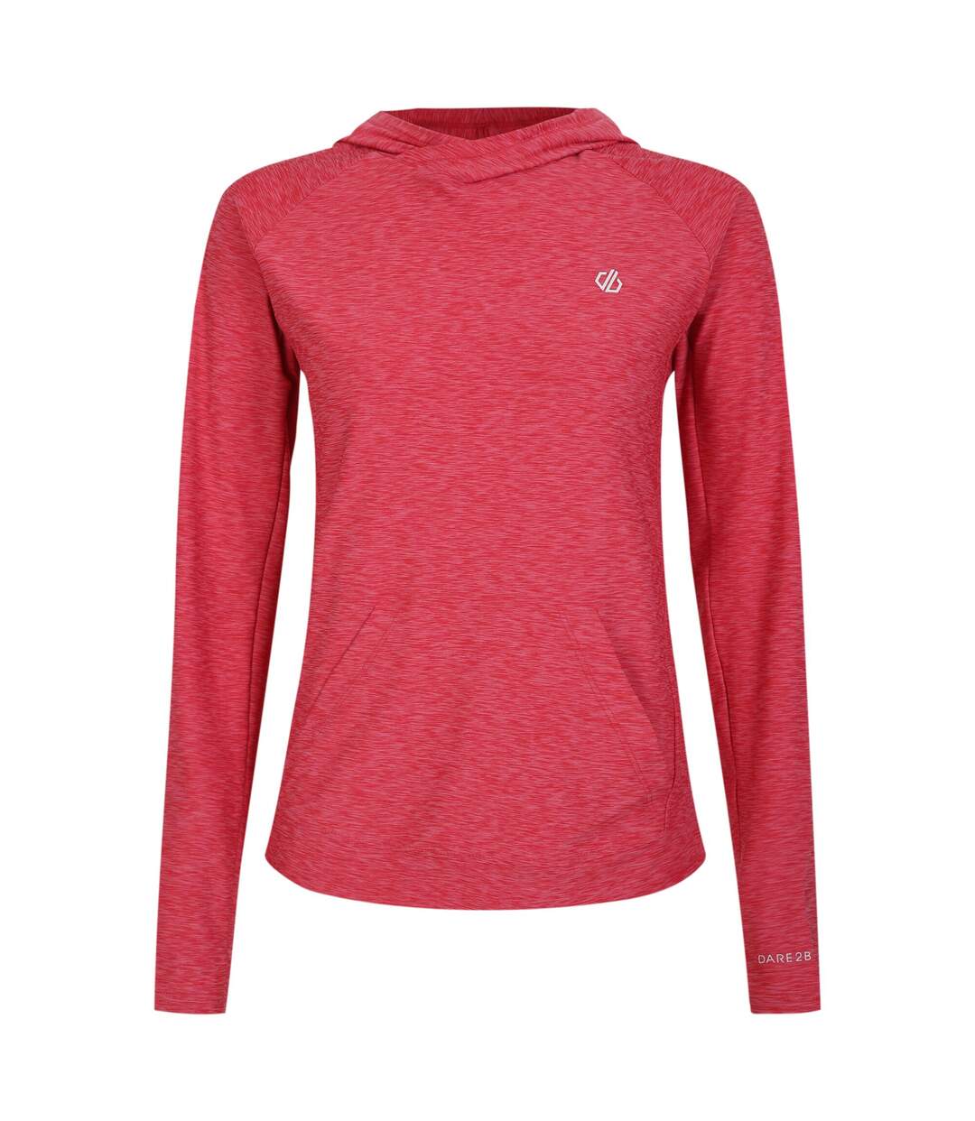 Sweat à capuche sprint city femme rose vif chiné Dare 2b-1