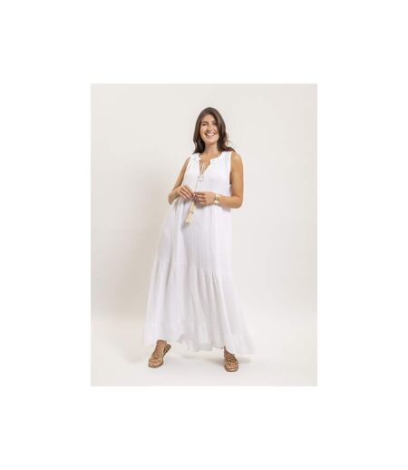 Robe longue gaze de coton IJELMA - Dona X Lisa