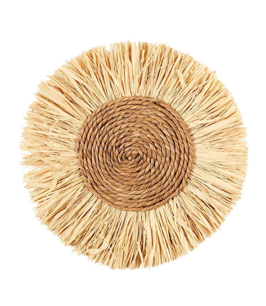 Décoration Murale Ronde Mirage 37cm Naturel-1