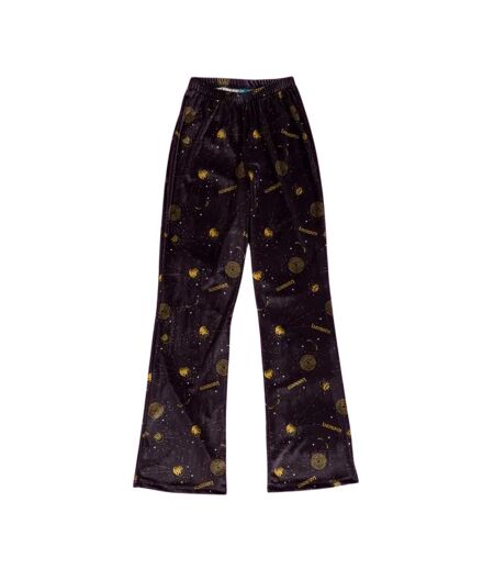 Pantalon Motif/style Céleste Femme Noir Jaune Or Labyrinth