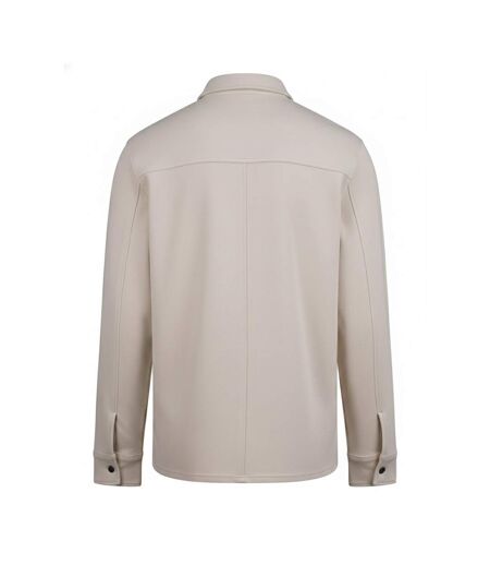 Unisex Adult Premium Piqué Long-sleeved Overshirt Natural Front Row