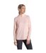 Haut Manches Longues À Col Montant Zippé Femme Rose Pâle Craghoppers-1