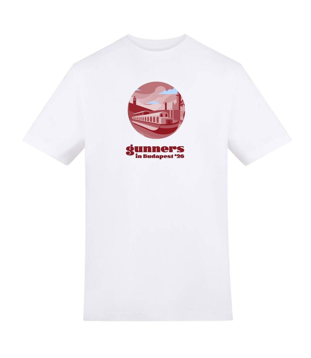 T-shirt Budapest Homme Blanc AWD-1