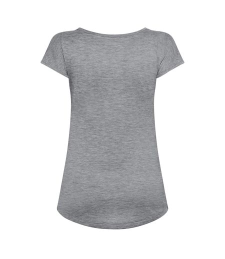 T-shirt Puez Femme Gris Chiné Chiné Salewa