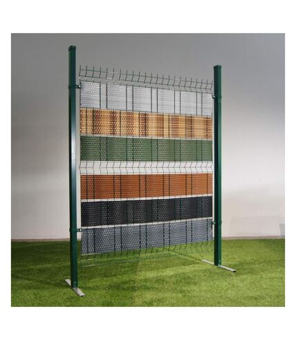 Bande brise-vue en résine tressée pour clôture rigide 19 x 255 cm