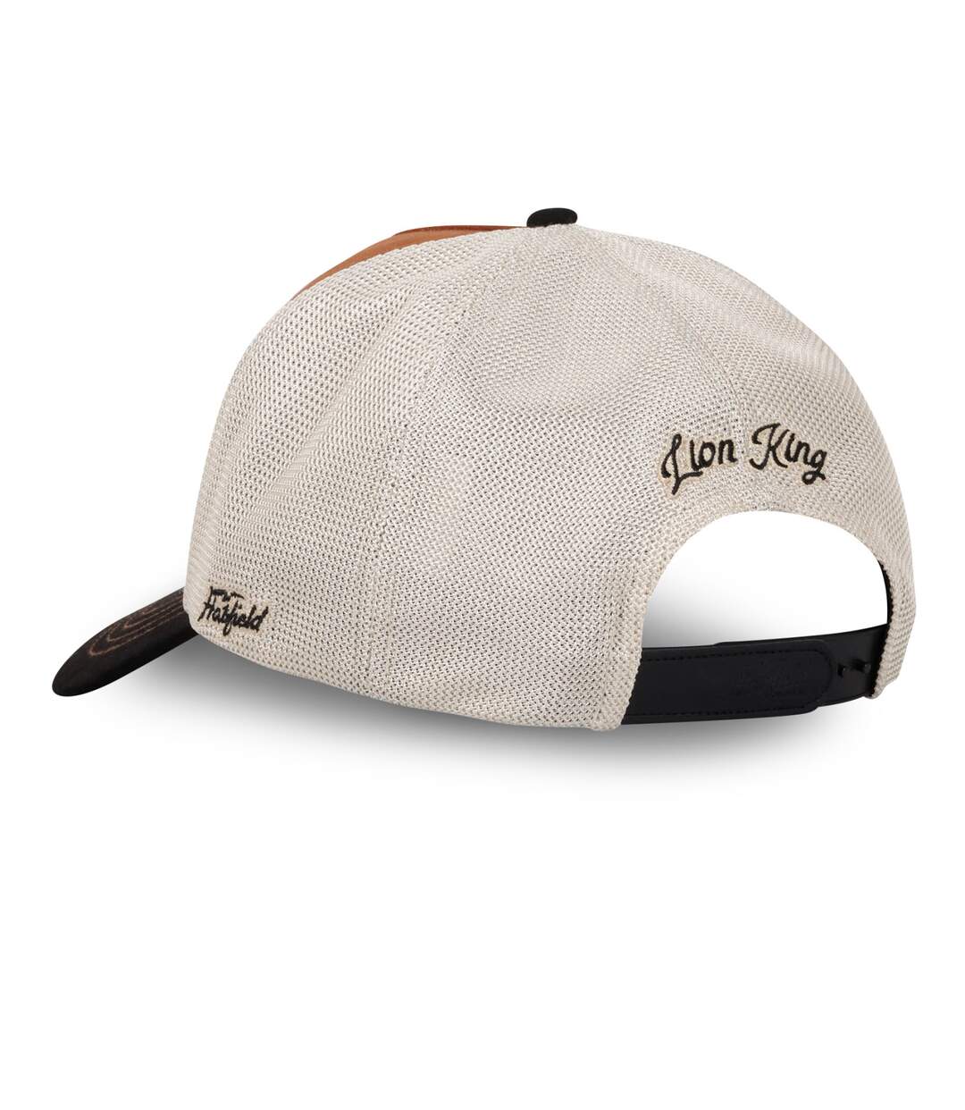 Casquette trucker avec filet bi-matière semi curved animal Lion Hatfield-3