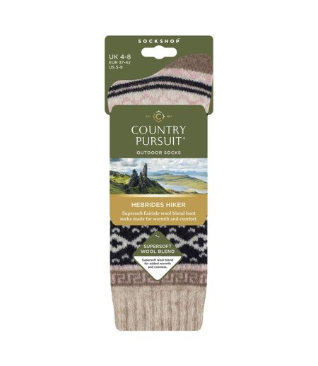 Ladies Wool Blend Hiking Socks Cushioned Walking Boot Socks