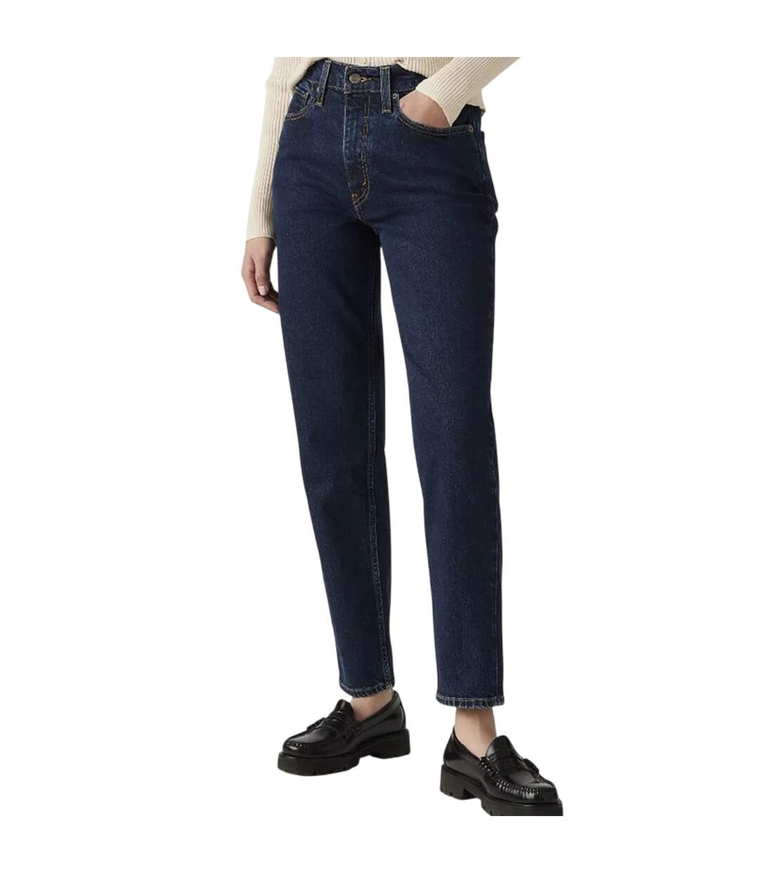 Womens/ladies 80´s Mom Straight Jeans Eroded Way Levis-4