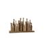 Statuette Déco en Bois 'Groupe de Personnages 36cm Naturel-1