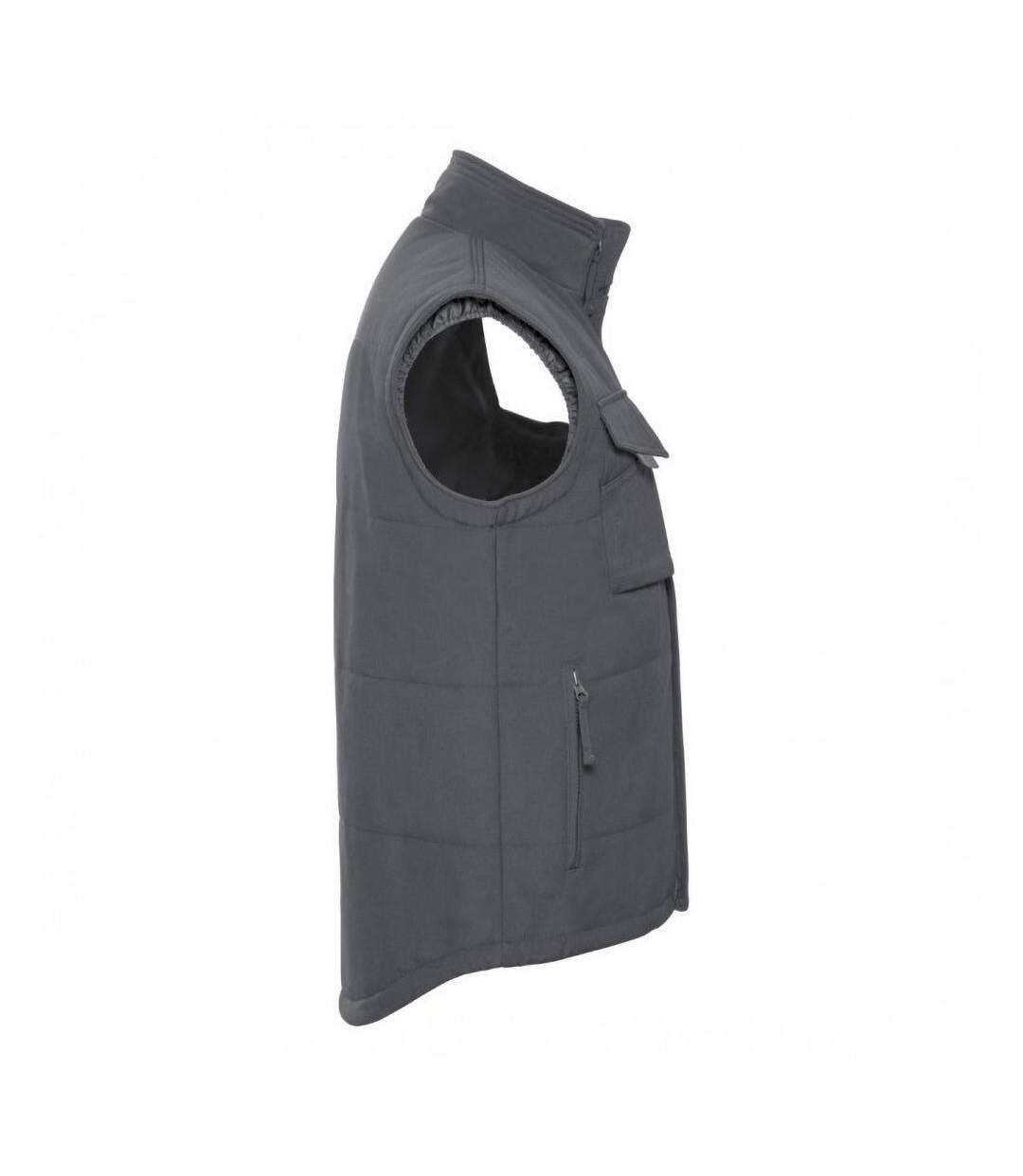 Gilet Sans Manches De Travail Homme Gris Russell-3