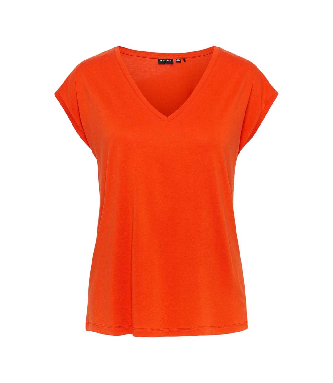T-shirt Pckamala Femme Orange Pieces-2