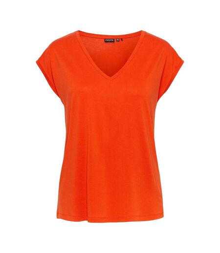 T-shirt Pckamala Femme Orange Pieces
