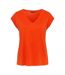 T-shirt Pckamala Femme Orange Pieces-2