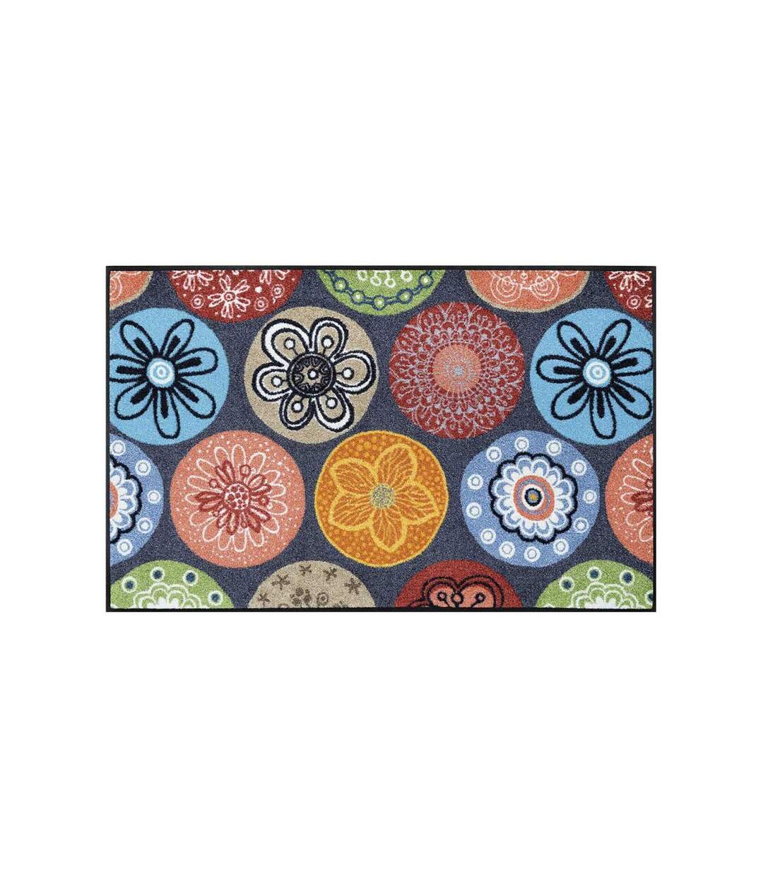 Tapis salon et chambre tissé motif géométrique CORALIS-4