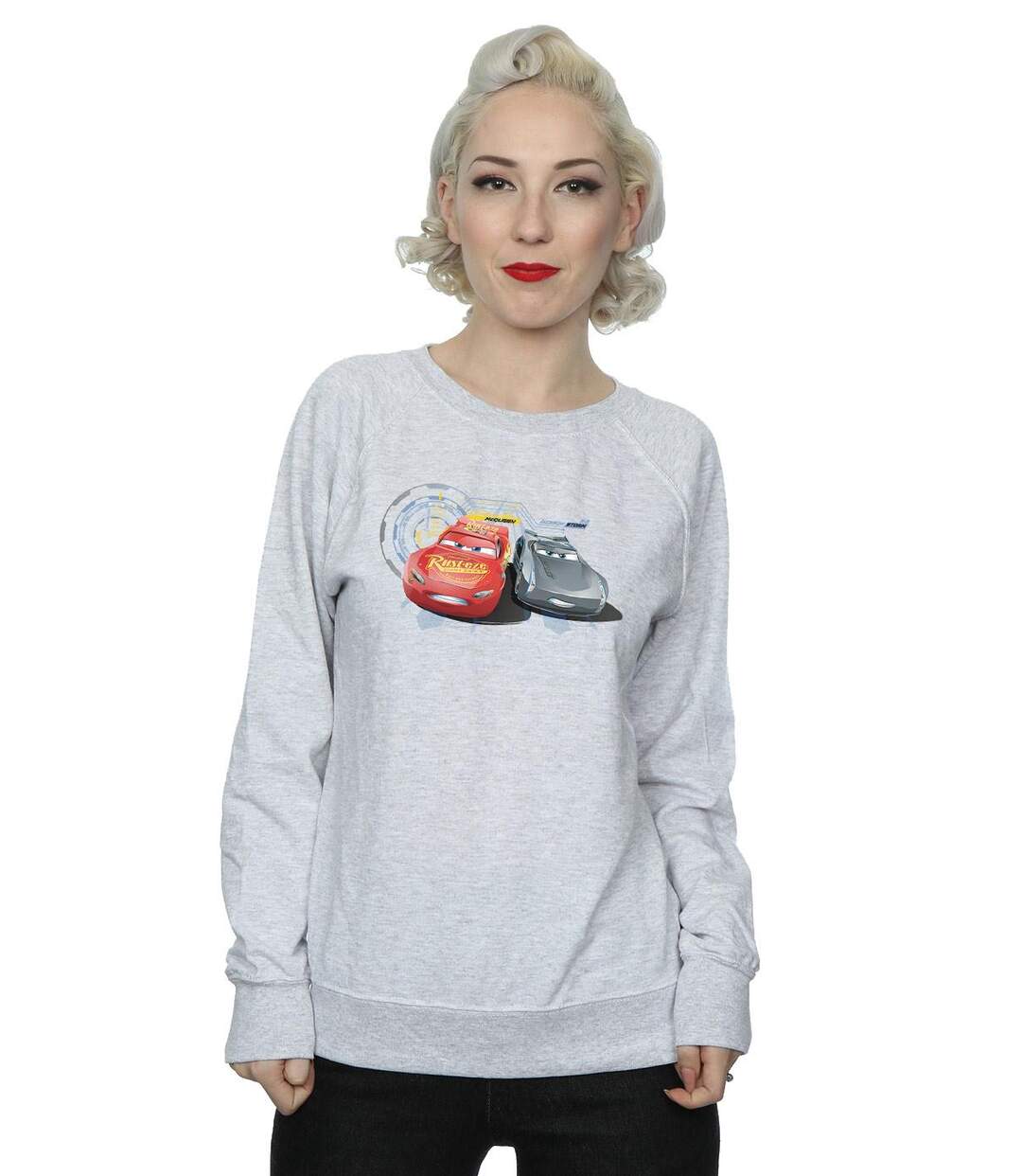 Disney Sweatshirt Cars Lightning Vs Storm Femme/Femme (Noir) - UTBI3365-3