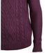 Pull camionneur col montant zippé 30% laine PIXEL1-4